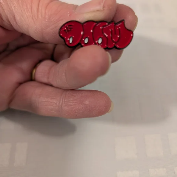 Red Enamel Pin - Picture 2 of 2